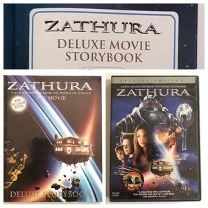 ZATHURA BOOK & MOVIE COMBO.  Hardcover book and DVD of the movie ZATHURA